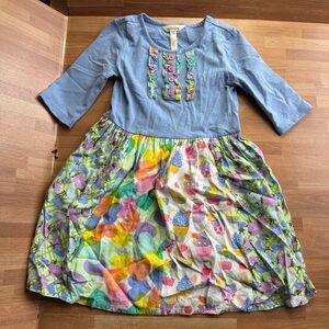 Matilda Jane long sleeve size 6 floral and baby blue